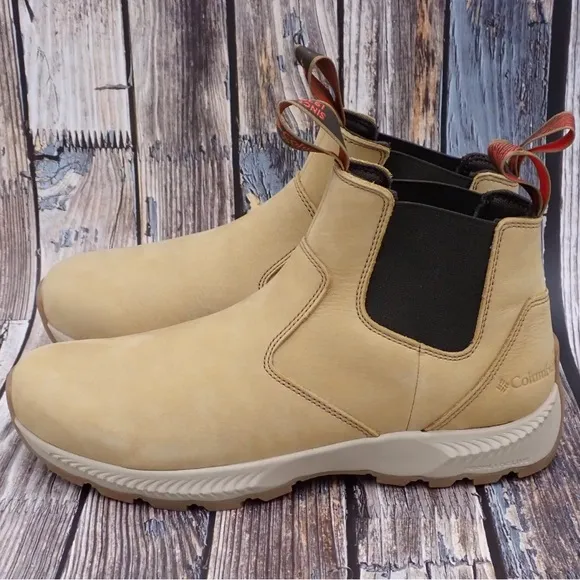 Columbia Slip-On Boots Landroamer Scout NB Mens Size 10 Leather Hiking Walking