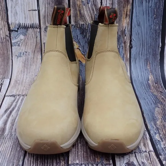 Columbia Slip-On Boots Landroamer Scout NB Mens Size 10 Leather Hiking Walking