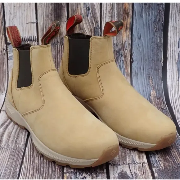 Columbia Slip-On Boots Landroamer Scout NB Mens Size 10 Leather Hiking Walking