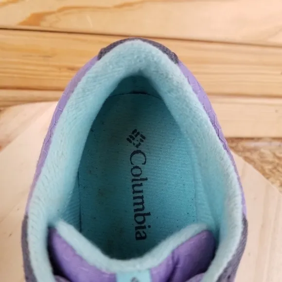 COLUMBIA Women's Purple Waterproof Breathable Lace Up Hiking Shoes YY1157-597