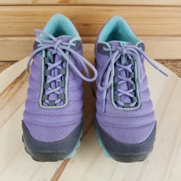 COLUMBIA Women's Purple Waterproof Breathable Lace Up Hiking Shoes YY1157-597