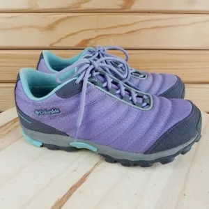 COLUMBIA Women's Purple Waterproof Breathable Lace Up Hiking Shoes YY1157-597