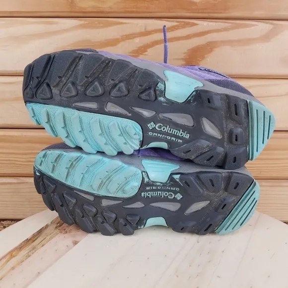 COLUMBIA Women's Purple Waterproof Breathable Lace Up Hiking Shoes YY1157-597