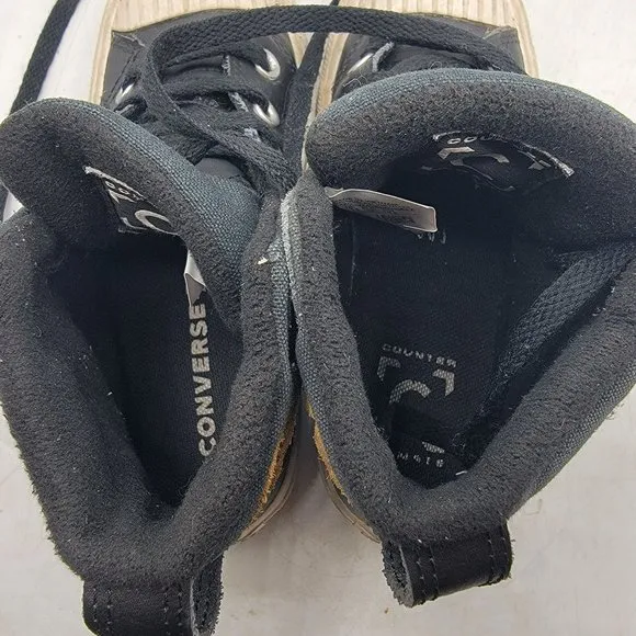 Converse Counter Climate Boys Size 1 Black Sneaker Shoes Outdoors School Casual