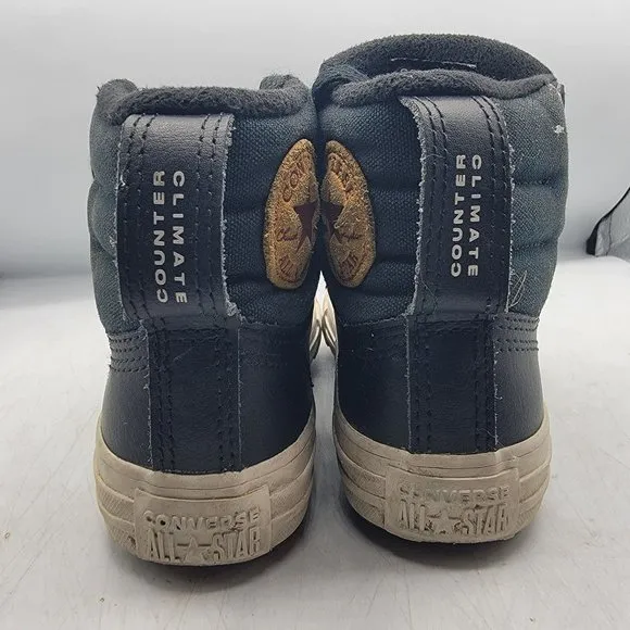 Converse Counter Climate Boys Size 1 Black Sneaker Shoes Outdoors School Casual