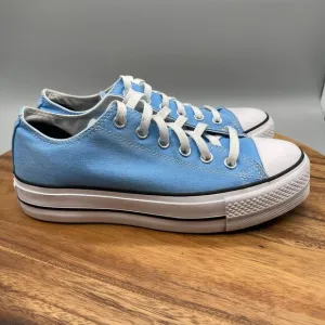 Converse Ctas Lift Shoes Low Womens Size 9.5 Blue Comfort Walking Skate School