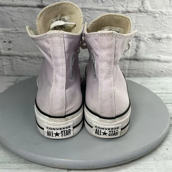Converse CTAS lift platform Women's shoes Pink High-Top Sneakers size 8.5