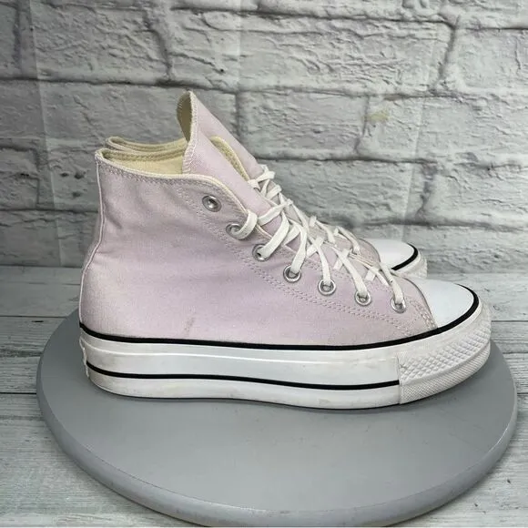 Converse CTAS lift platform Women's shoes Pink High-Top Sneakers size 8.5