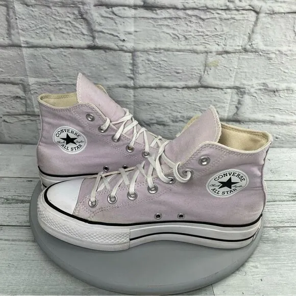 Converse CTAS lift platform Women's shoes Pink High-Top Sneakers size 8.5