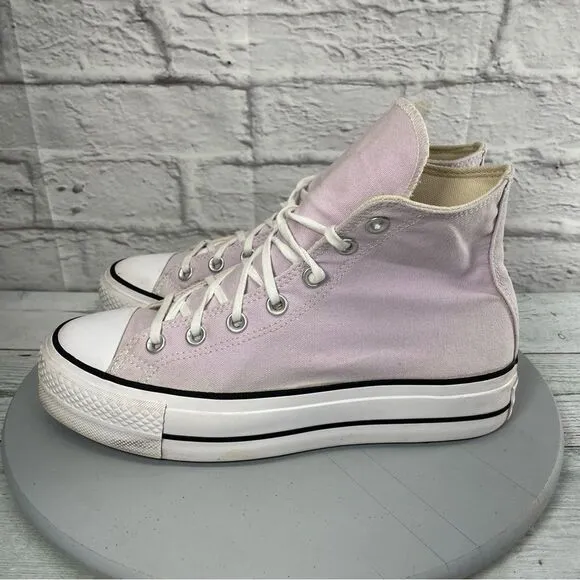 Converse CTAS lift platform Women's shoes Pink High-Top Sneakers size 8.5
