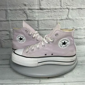 Converse CTAS lift platform Women's shoes Pink High-Top Sneakers size 8.5