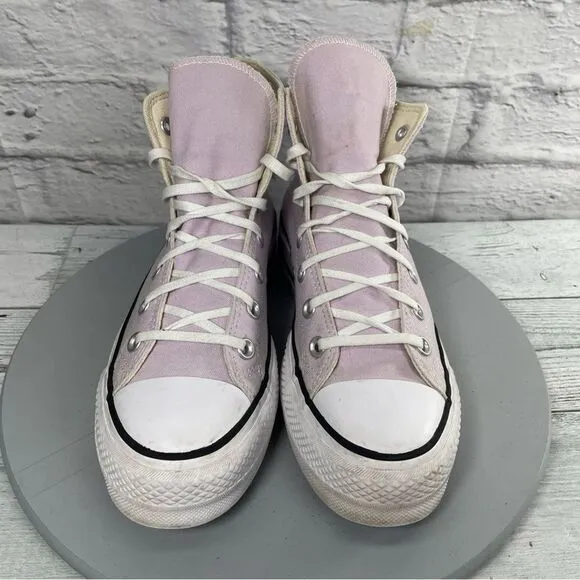 Converse CTAS lift platform Women's shoes Pink High-Top Sneakers size 8.5