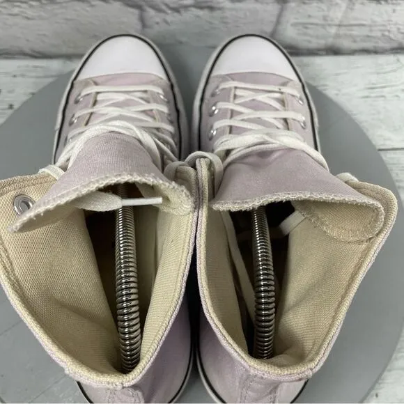 Converse CTAS lift platform Women's shoes Pink High-Top Sneakers size 8.5