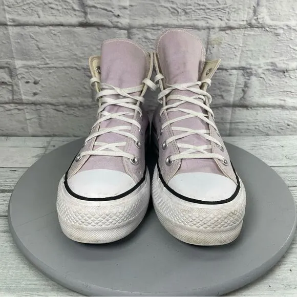 Converse CTAS lift platform Women's shoes Pink High-Top Sneakers size 8.5