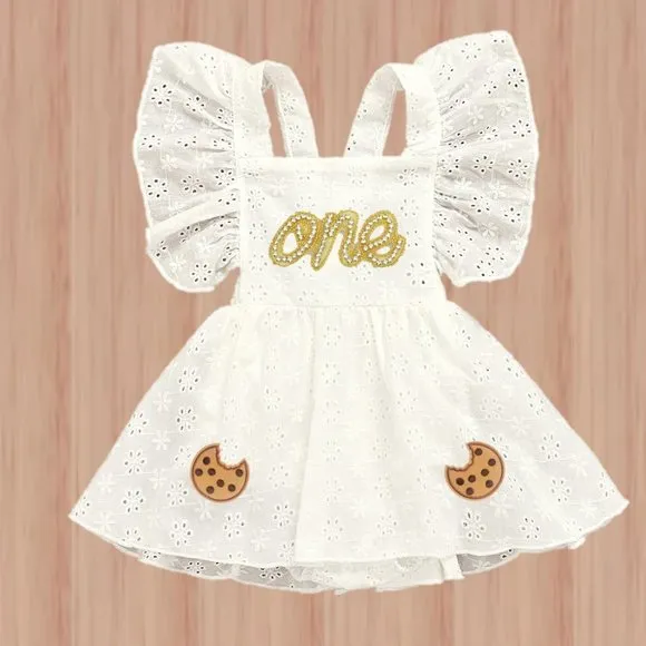 Cookies and milk Dress Birthday Romper Clothes outfit when you give a mouse