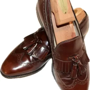 Cordovan shell leather Johnston &amp; Murphy Size 8. guarantee Brown. 95% so…‌