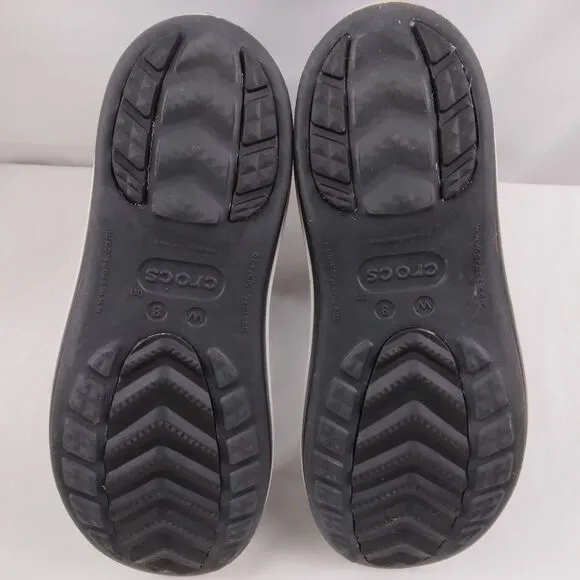 Crocs Jaunt Shorty Pull-On Rain Boots Black 15769 Shoes Women's Size 8