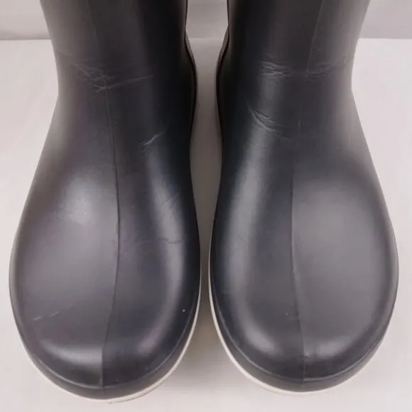 Crocs Jaunt Shorty Pull-On Rain Boots Black 15769 Shoes Women's Size 8