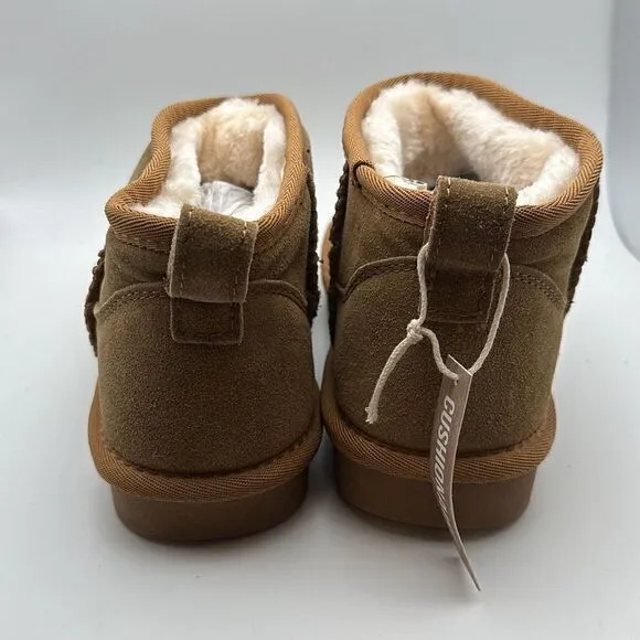 CUSHIONAIRE Women's pull on boot 7 WIDE CHESTNUT