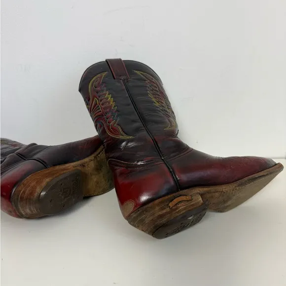Custom Unisex Western Leather Boots - Brown