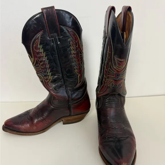 Custom Unisex Western Leather Boots - Brown