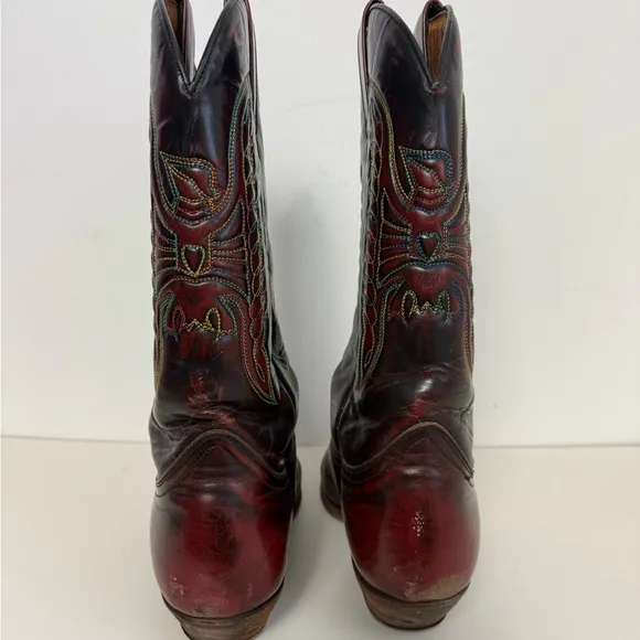 Custom Unisex Western Leather Boots - Brown