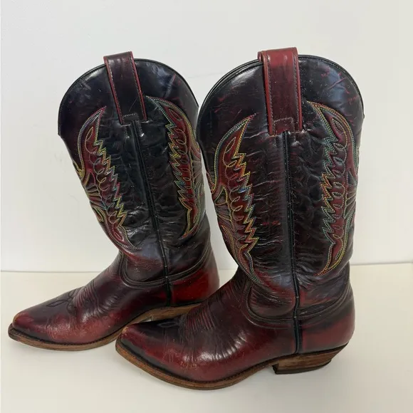 Custom Unisex Western Leather Boots - Brown