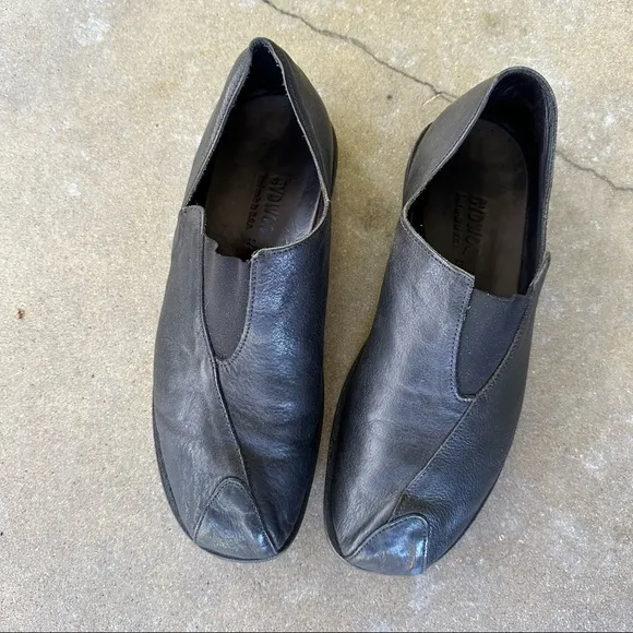 Cydwoq men’s black leather shoes