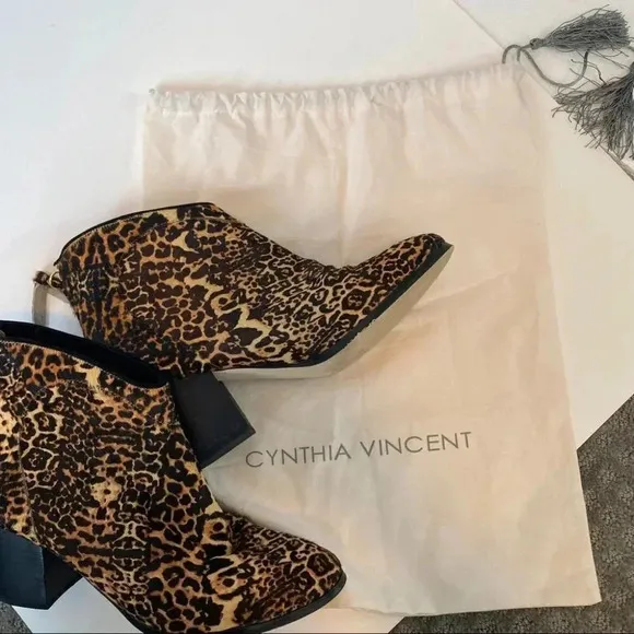 Cynthia Vincent Leopard Boots