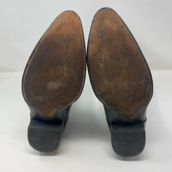 Dan Post blue Teju lizard cowboy western roper boots 10.5 D