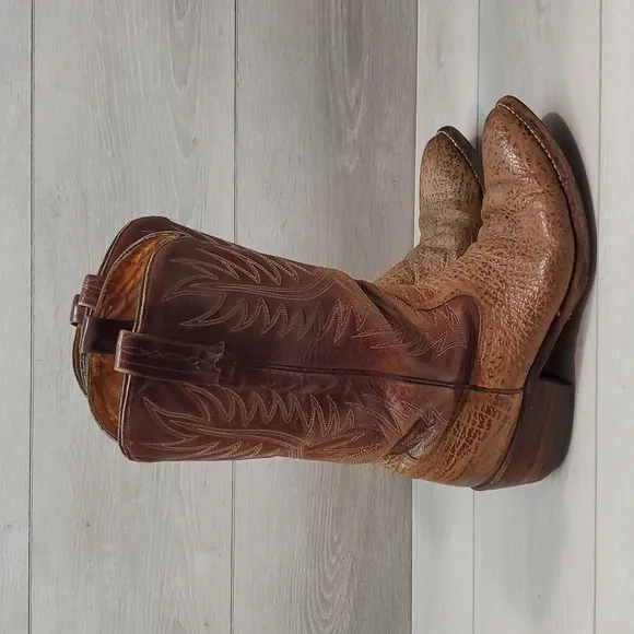 DAN POST Mens Western Cowboy Leather Heels shoes boots sz 8.5D