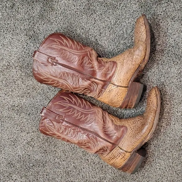 DAN POST Mens Western Cowboy Leather Heels shoes boots sz 8.5D