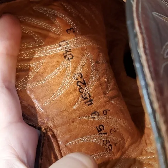 DAN POST Mens Western Cowboy Leather Heels shoes boots sz 8.5D