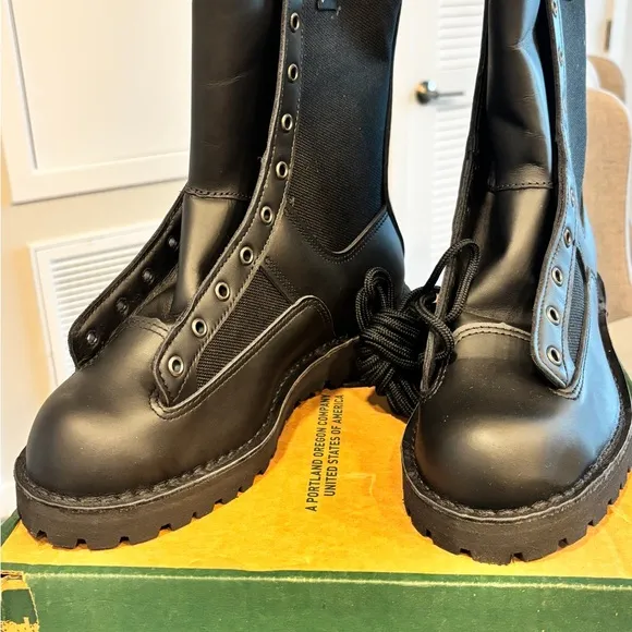Danner Black Tactical Boots with Reinforced Toe
