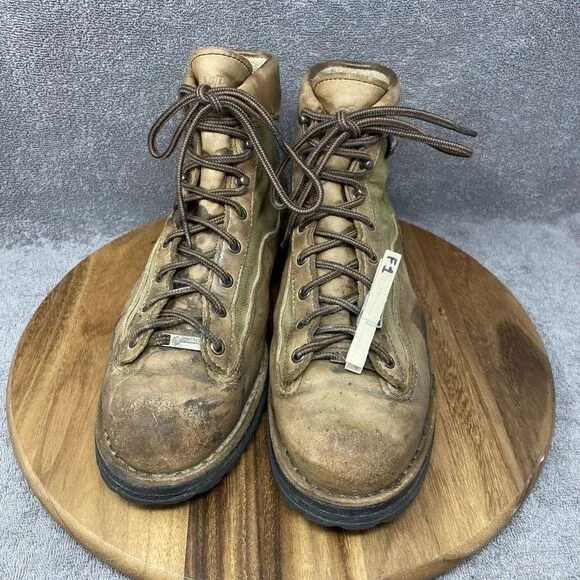 Danner Boots Light II 6&quot; Brown Gore-Tex Hiking Work Leather 33000 Men's Sz 10.5
