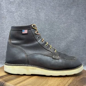 Danner Bull Run Moc Toe 6 In Leather Work Boots 15563 Men’s Size 11 Brown