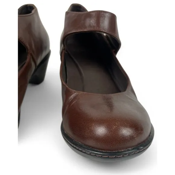 Dansko Bess Mary Janes Womens 39 US 8.5 9 Dark Brown Leather Comfort Shoes