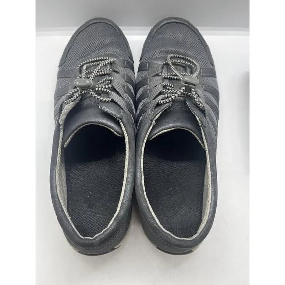 Dansko Henriette Women's Sz 9.5 US Shoes Gray Suede No Tie Laces Comfort Sneaker