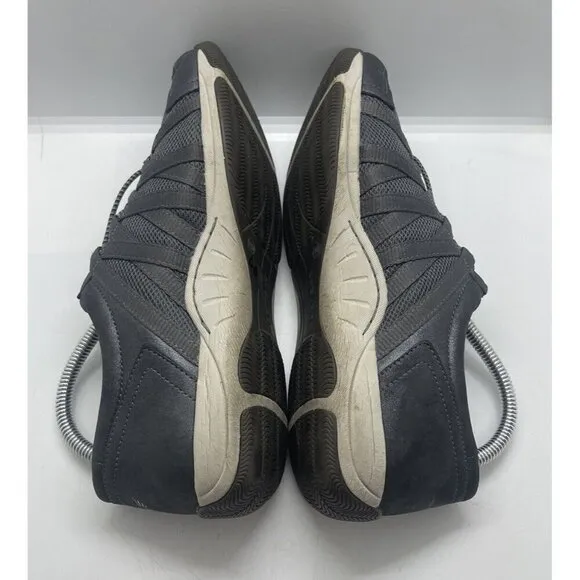 Dansko Henriette Women's Sz 9.5 US Shoes Gray Suede No Tie Laces Comfort Sneaker