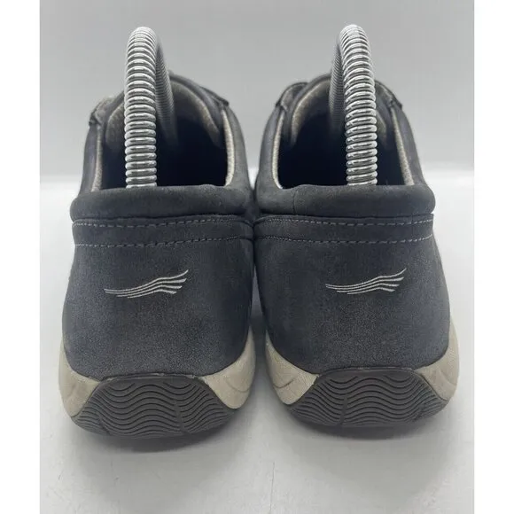 Dansko Henriette Women's Sz 9.5 US Shoes Gray Suede No Tie Laces Comfort Sneaker