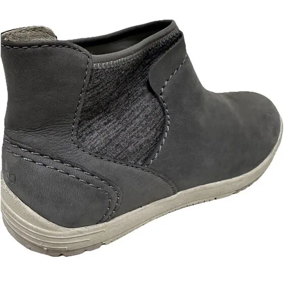 Dansko Lizette Waterproof Nubuck Slip On Ankle Chelsea Boots Gray Women 6.5-7 US