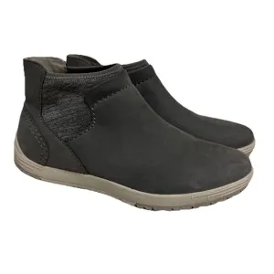 Dansko Lizette Waterproof Nubuck Slip On Ankle Chelsea Boots Gray Women 6.5-7 US