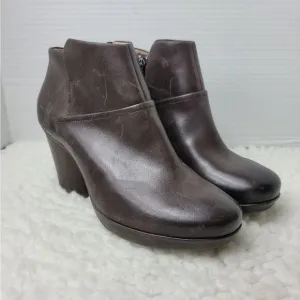 Dansko Miley Women's Bootie Size 7.5 Burnished Calf Brown Boots Shoes