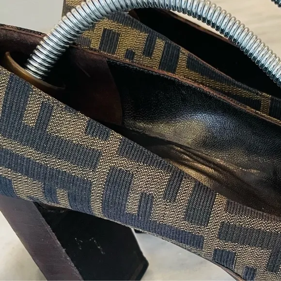 Designer Brown Patterned Women's Shoes