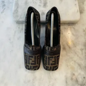 Designer Brown Patterned Women's Shoes