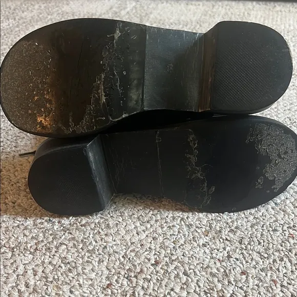 DH GATE LV Black Combat Moto Boots