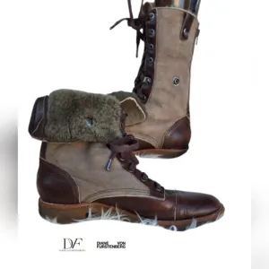 Diane Von Furstenberg Convertible lined boots 9