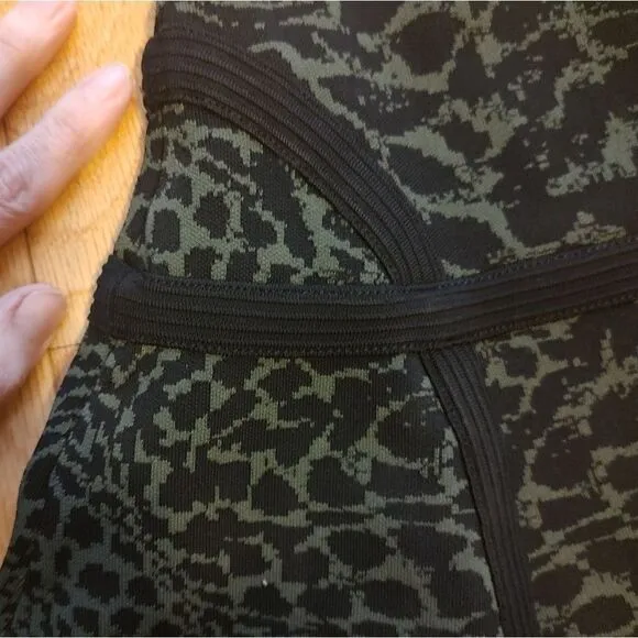 Diane von Furstenberg Flote skater skirt animal print DVF S