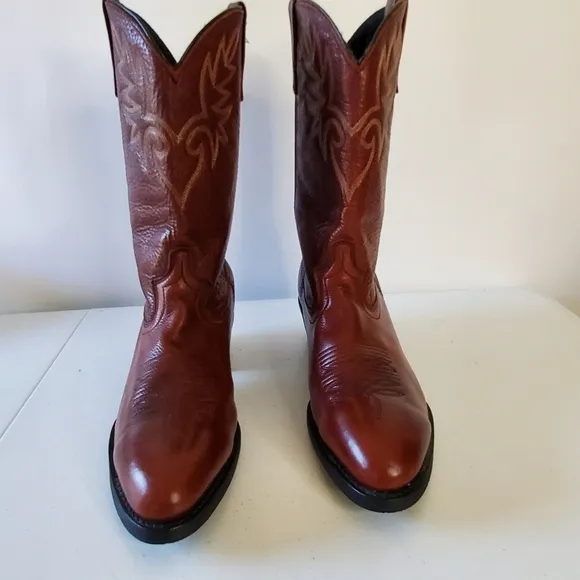 Dingo Leather Cowboy Boots Men's Size 11D Western Pull-on Rodeo Footwear D105981