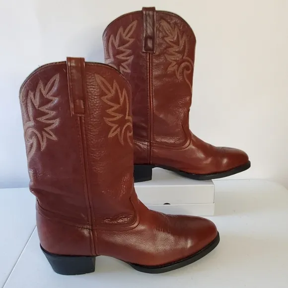 Dingo Leather Cowboy Boots Men's Size 11D Western Pull-on Rodeo Footwear D105981